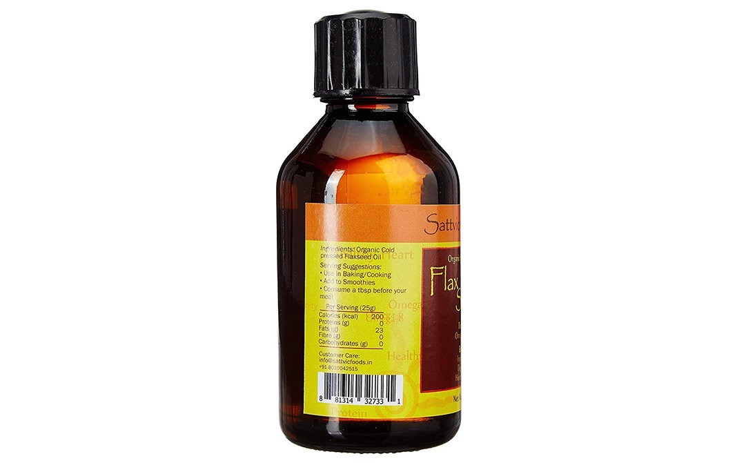 Sattvic foods Flax Seeds Oil    Bottle  250 millilitre